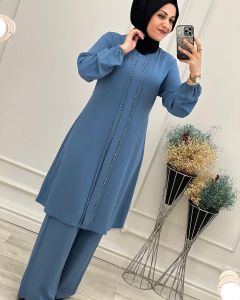 Gamis Syari Jumbo Coklat Set Hijab - Sakira Oneset Cringkle Airflow Premium BY FIELI FASHION