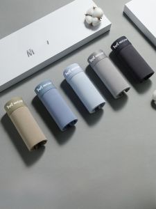 MiiOW | Pure Cotton Boxer Shorts For Men Soft Skin-friendly Antibacterial Development Stage Boys Mid-waist Briefs Youth Cotton Fabric