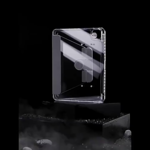 Double-sided transparent 360° rotating acrylic flat protective case 10.2/10.9/11/10.9 inches universal (applicable to Air4 / Air5 Pro 11 2018-2022) protective case Anti-fall and anti-bend