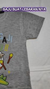 Baju Kaos Atasan Distro Anak Laki Laki Muslim Motif Ngaji Yuk Lebaran Edisi Ramadan 1 - 10 Tahun