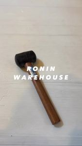Palu Karet Bodem 8 16 20 22 oz Keramik Hitam Gagang Kayu ANATA