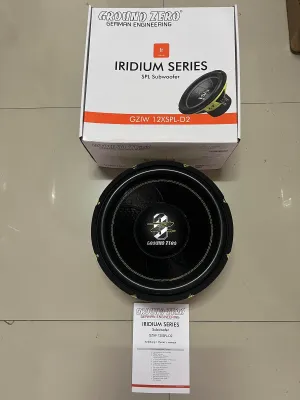 GROUND ZERO รุ่น GZIW12XSPL-D2 ลำโพงเบส12นิ้ว วอยคู่วอยละ 2โอห์ม 8339บาทลำโพงเบสติดรถยนต์ Subwoofer