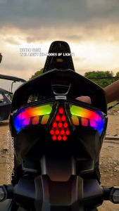 StopGuard Honda Click 125/150 v3 Tail Light RGB 13Modes LED Motorcycle Spotlights Plug And Play