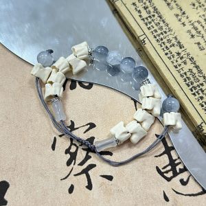 New Chinese Style Chinese Ancient Style Keel Beaded Bracelet for Women Minority All-Match Bamboo Woven Chinese Fad Adjustable Bracelet Ornament Men