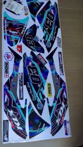 Striping Klx Bf 150 Extreme KLX G Hijau Original - Sticker Motor Kawasaki Variasi Klx Bf Klx Extreme 150 Semi Full Body Free Laminasi