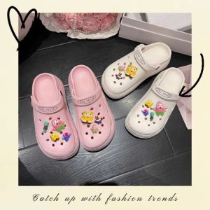 LEAShop Hot sale รองเท้ารัดส้น ญ รองเท้าแตะเสริมพื้นหนา🤩 วัสดุยาง EVA น้ำหนักโคตรเบา ตัวการ์ตูนไม่ต้องซื้อแยกแถมไปให้ คุ้มกว่านี้ไม่มีละน้า โดนใจสาวๆแน่นอน มันจึ้งเด้ออออ😸