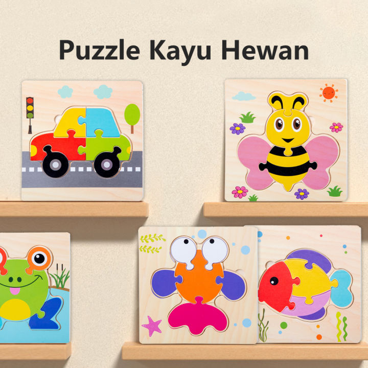 DreamBaby Puzzle 3d puzzle kayu mainan edukasi anak wooden toys