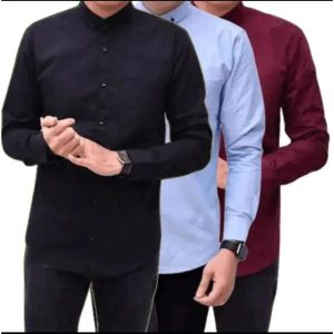 PROMO 3 KEMEJA cuma 80ribuan KEMEJA POLOS PRIA SLIMFIT LENGAN PANJANG