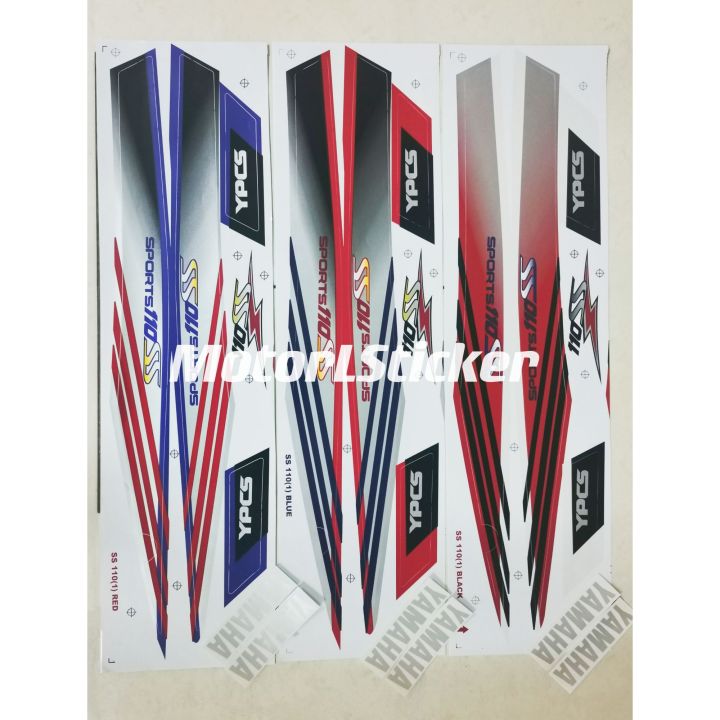 YAMAHA SS 110 / Y110 / SS1 (1) BODY STICKER/STRIPE | Lazada