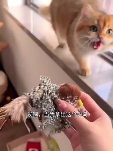 Flappy Bird Interactive Cat Toy Remote Control USB Rechargeable Pet Cat Plush Toy Flapping Bird Toy Stimulate Hunting Instincts