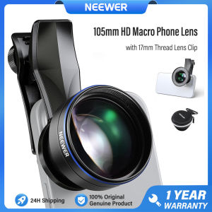NEEWER 105mm Macro Phone Lens with Phone Lens Clip with 67mm Filter Adapter Ring for iPhone 16 15 14 Pro Max Plus Samsung S25 S24 S23 Ultra LS-26 Pro
