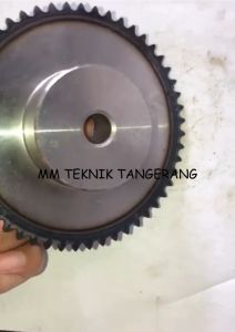 Sprocket RS 25 x 52 T Gear Rantai Single Gir gigi Z 52T RS25 -1 25Z52 25X52T 25-1 tipe B