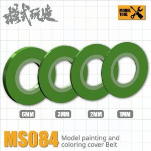 MS084 Green Masking Cover Tape Model Painting Tool for Model Coloring 18m Length Model Making Hobby DIY Craft Tools 1/2/3/6mm