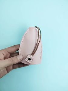 GANTUNGAN KUNCI MOTOR / MOBIL / TRUCK MODEL LONCENG KULIT