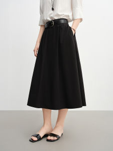 DUSHU | Plus Size Wide Waist High Waist A-line Skirt
