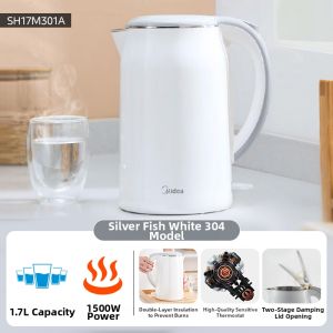 [China Plug Adapter Needed] Midea | Smart Large Capacity 316L Stainless Steel Electric Kettle