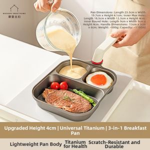 MODERN SWEETHOME | Non-stick 3-in-1 Breakfast Frypan