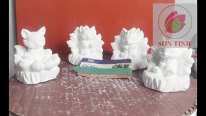 Tượng thạch cao tô màu CỬU VỸ hồ ly CÁO 9 ĐUÔI (Không kèm màu) tô tượng đồ chơi cho trẻ