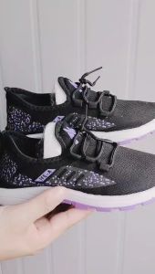 Black rubber shoes fashion sports shoes women casual running shoes