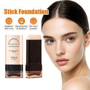 TVLV Eraser Make-up Foundation Stick Brighten Skin Liquid Foundation Dual Head Concealer Natural Moisturizing Long Lasting BB Cream Face Cosmetics