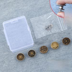 Fashionable Button Repair Zipper Head Accessory down Jacket Waistpin Jeans Pants Bear Pattern Womens Fashion Jewelry