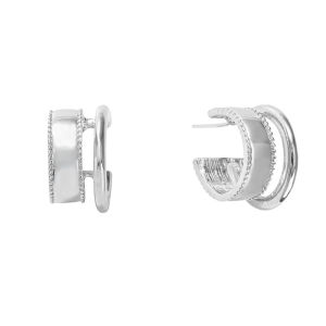 S925 Silver Ear Cuff Deconstructed Ring Series Fashionable Vintage Commute Versatile Earrings Womens Jewelry Accessories