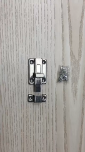 2pcs Stainless Steel Sliding Bar Type Door Shed Lock Bolt Catch