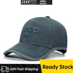 Jeep Brand Embroidery LOGO Pilot 100%Cotton Fashion Sun Hat High Quality Baseball Cap with Long Brim and Sunshade Simple Brand Big Letter Baseball Cap