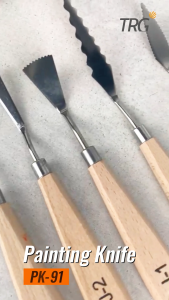 TRG Painting Knife Clay Cake Frosting Art Mixing Palette PK-91 - Pisau Spatula Palet Tanah Liat Alat Seni Lukis TRG