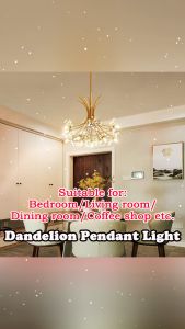 Luxury Creative Crystal Dandelion Pendant Lamp Living Room Dining Rooms Bedroom Personal Chandelier