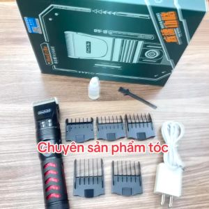 HuaErBo Tông Đơ Cắt Tóc Pin HuaErBo B68 - Thân Máy Thép Cao Cấp - Lưỡi Titanium và Ceramic - Màu Đen - Pin 5000mAh - Turbo Tăng Tốc - Tông Đơ Cắt Tóc Chuyên Nghiệp - Women