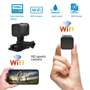 1080p High-Definition Portable Sports Mini Camera With Hotspot WiFi Waterproof Camera Motorcycle And Bicycle Driving Recorder