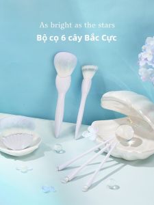 Lades | Bộ 6 cọ trang điểm Bắc Cực Tinh – nhỏ gọn tiện lợi dành cho người mới bắt đầu gồm cọ mắt phấn phủ tạo khối