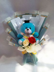 BUKET KOSONGAN UANG BONEKA WISUDA/ULTAH 5/10/15/20 LEMBAR KADO ULANG TAHUN FREE NAMA