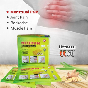 NEOBUN Ginger and Lemongrass Oil Aroma Medicated Plaster 5s