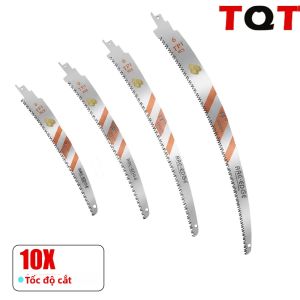 Bộ 3 Lưỡi Cưa Reciprocating Nhật Bản 6-10-12-15 Inch 6TPI Cạnh Cong Dùng Để Tỉa Cây Và Cắt Gỗ