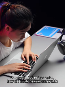 JOPREE P18 Laptop Stand Holder Alumunium Foldable Big Cooling Fan for Laptop Macbook Tablet iPad