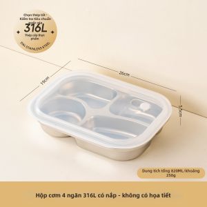 Onlycook | Hộp Cơm Chống Khuẩn Có Khuôn Phân Cách