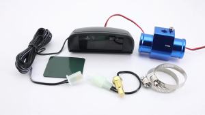 RYSJM | 2 in 1 Car Gauge Water Temperature Gauge + Voltmeter With 1/8NPT Water Temperature Sensor Adapter Universal For 12V Vehicle Car