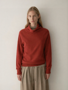 INSIS FEMME | Festive Merino Wool Cocoon Turtleneck Knitted Top