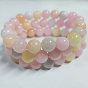 4528# 彩玉摩根石 Colour Morganite （人缘 Relation）摩根石水晶手串 Morganite Bracelet 水晶手串 Crystal Bracelet