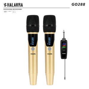 SHALANRA GO288 Micro Không Dây Chuyên Nghiệp UHF 2 Kênh - Micro Cầm Tay - Dành Cho Tiệc/Karaoke/Nhà Thờ/Sân Khấu