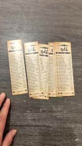 30pcs Brown Paper Bookmarks Set with Bible Verses Emergency Contact Info for Church Sunday School Religious Gift