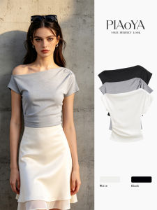PIAOYA | Slim Off-Shoulder Design Top