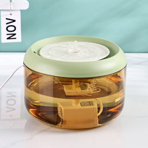 น้ำพุสัตว์เลี้ยงอัตโนมัติ ระบบกรอง4ชั้น ที่ให้น้ำอัตโนมัติ วัสดุปลอดภัย ประหยัดพื้นที่ กรองการไหลเวียน น้ำพุแมว