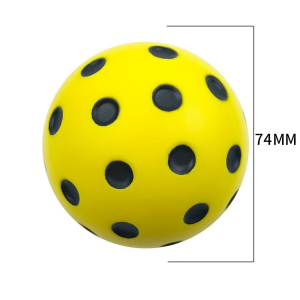 1pc 74mm Silent Pickleball Ball Soft Wear-Resistant Training Pickleball