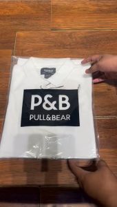 REAL PICT Baju Kaos Krah Polo Shirt Pria Pull And Bear Lengan Pendek
