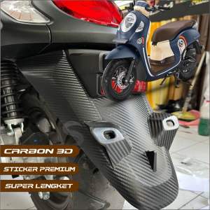 STIPING STICKER CARBON 3D PELINDUNG SPAKBOR SCOOPY 2022/2024 sticker super lengket