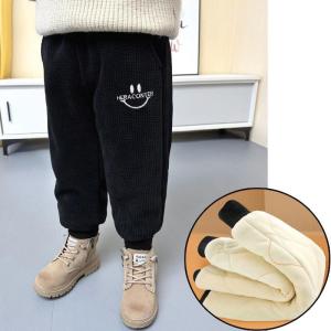 หนาขึ้น ผ้าฝ้าย กางเกงขายาว สําหรับเด็กผู้ชาย ฤดูหนาว ผ้าลูกฟูก กางเกง พิเศษ อุ่น ตะวันออกเฉียงเหนือหนาสามชั้น เด็กทารก สวมใส่กลางแจ้ง