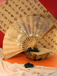 พัดกระดาษขนาดใหญ่ 10 นิ้ว โบราณ จีนใหม่ พัดเต้นรำ พิธีการ วัสดุกระดาษ พัดกระดาน พัดกระดาษใบใหญ่